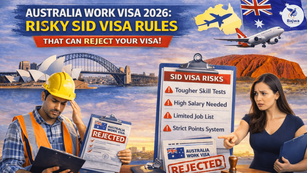 Canada immigration news explaining risky Australia work visa 2026 SID rules and visa rejection risks